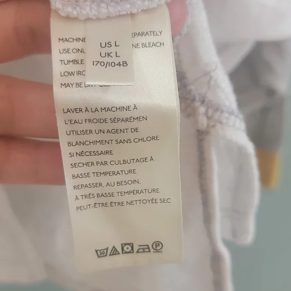 We The Free Womens Raglan Ivory Heather Oversize Top Size Large - Picture 9 of 10